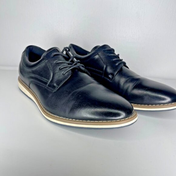Mofri Men's Black Casual Dress Shoes Formal Oxford Comfortable Size 9.5 - Picture 3 of 9